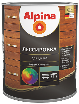 Лессировка для дерева ALPINA , Белый  10 л