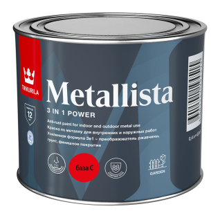 Краска по ржавчине 3в1 METALLISTA база С 0,4л 