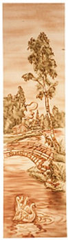 Панно 2D 1200х320 ЛЕБЕДИ