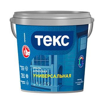 Эмаль акриловая универсальная ПРОФИ ТЕКС глянц. база D 0,9л