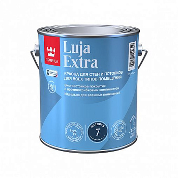 Краска LUJA EXTRA 20 база А п/мат. для стен и потолков экстрастойкая 2,7л