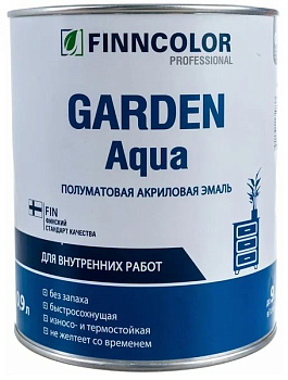  Эмаль акриловая GARDEN AQUA  База А п/мат. 0,9л 