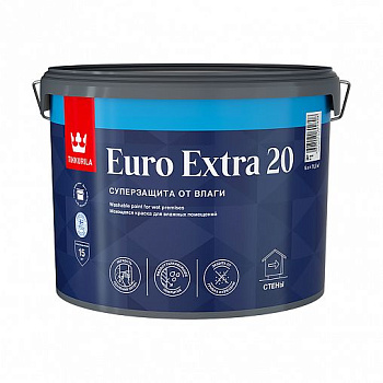 Краска EURO EXTRA 20 база А 9л