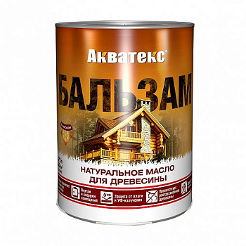Натуральное масло для дерева Акватекс Бальзам, матовое, ЭБЕНОВОЕ ДЕРЕВО, 2,2 л.