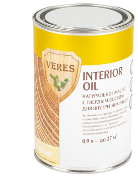 VERES МАСЛО д/внутр.работ , сосна, 0,9Л