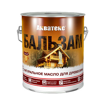 Натуральное масло для дерева Акватекс Бальзам,матовое, БЕСЦВЕТНОЕ, 2,2Л