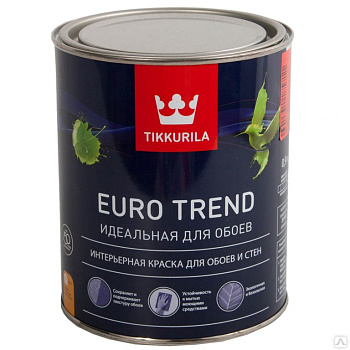 Краска  EURO TREND интерьерная база А 0,9л