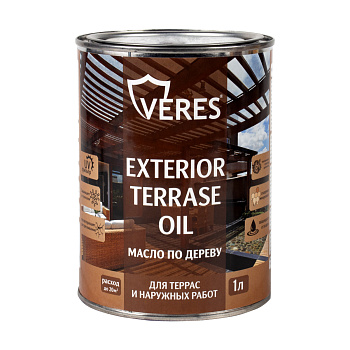 VERES МАСЛО EXTERIOR TERRASE д/наруж.работ , тик, 1Л