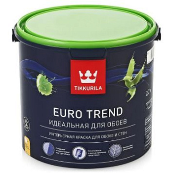 Краска EURO TREND интерьерная база А 2,7л