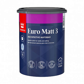 Краска  EURO MATT 3 интерьерная база C 2,7л