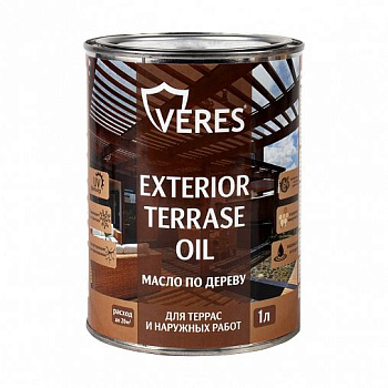 VERES МАСЛО EXTERIOR TERRASE д/наруж.работ , ДУБ, 3Л