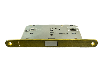 Защелка бесшумная магнитная CX410B-S под завертку м/о 96мм PB (золото) MARLOK