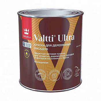 Краска VALTTI ULTRA база А для деревянных фасадов, 0,9л