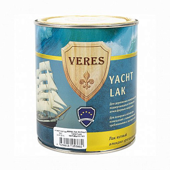 Лак ЯХТНЫЙ п/матовый 0,75л VERES 