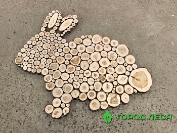 Панно декоративное МОЖЖЕВЕЛОВОЕ ЗАЯЦ 580х550