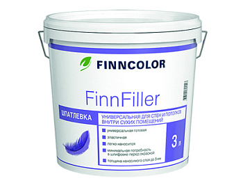 Шпатлевка финишная FINNFILLER 3л Finncolor