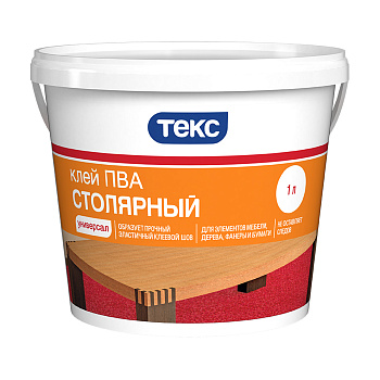 Клей ПВА столярный "Универсал" 1л ТЕКС