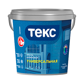 Эмаль акриловая универсальная ПРОФИ ТЕКС глянц. база А 0,9л