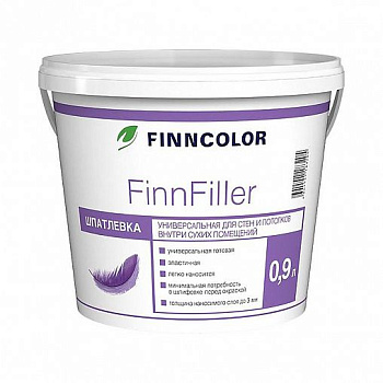 Шпатлевка финишная FINNFILLER 0,9 л Finncolor