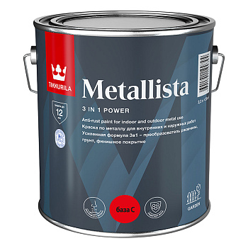 Краска по ржавчине 3в1 METALLISTA база С 2,3л 