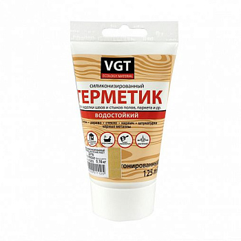 Герметик VGT силиконизир. для наруж/внутр. работ ДУБ ,0,16кг