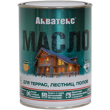 Акватекс масло для террас, лестниц и полов, 0,75л